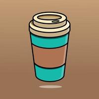 Illustration der Kaffeetasse - Kaffeetassenvektor - Kaffeetassenzeichnung vektor