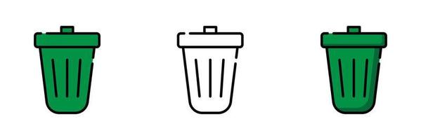 Papierkorb-Recycling-Symbol vektor