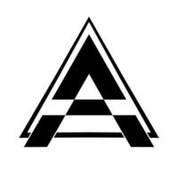 första brev en alfabet logotyp ikon. enkel design begrepp. kreativ appar vektor illustration.