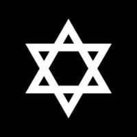 de stjärna av David är en allmänt erkänd symbol av både jewish identitet och judendomen. vektor illustration