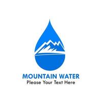 berg vatten logotyp design mall illustration. där rae berg och vatten vektor