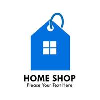 Home-Shop-Logo-Design-Vorlage Abbildung. vektor