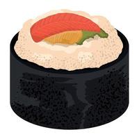 sushi med tång vektor