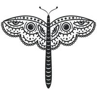 Schmetterling Tattoo-Symbol vektor