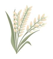 Reiszweige und Blätter vektor