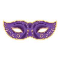 lila mask mardi gras vektor