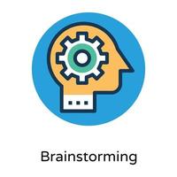 trendige Brainstorming-Konzepte vektor
