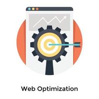 Trendige Weboptimierung vektor