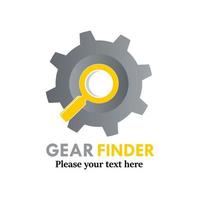 Gangfinder-Logo-Design-Vorlagenillustration. das ist gut für technik, fabrik usw vektor