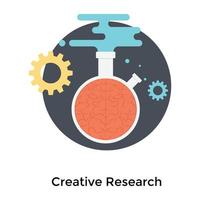 trendig kreativ forskning vektor