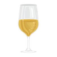 Goldenes Weinbechergetränk vektor