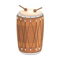 indisk kultur trumma vektor