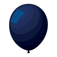 blauer ballon helium schwimmt vektor