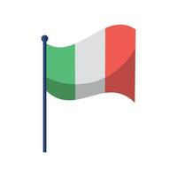 Italiens flagga vektor