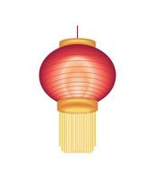 hängende chinesische Lampe vektor