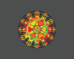 färgrik mandala. vektor illustration. islam, arabiska, indian, turkiska, Pakistan, kinesiska,