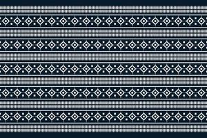 etnisk tyg mönster geometrisk stil. sarong aztec etnisk orientalisk mönster traditionell mörk Marin blå bakgrund. abstrakt, vektor, illustration. använda sig av för textur, kläder, inslagning, dekoration, matta. vektor