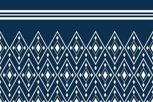 etnisk tyg mönster geometrisk stil. sarong aztec etnisk orientalisk mönster traditionell mörk Marin blå bakgrund. abstrakt, vektor, illustration. använda sig av för textur, kläder, inslagning, dekoration, matta. vektor