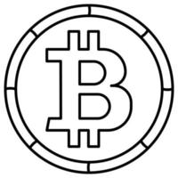 Bitcoin, das leicht bearbeitet oder geändert werden kann vektor