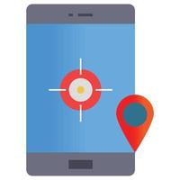mobiles GPS, das leicht bearbeitet oder geändert werden kann vektor