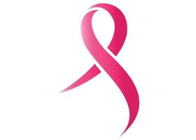 bröst cancer medvetenhet kampanj. rosa band symbol. modern begrepp. illustration. vektor
