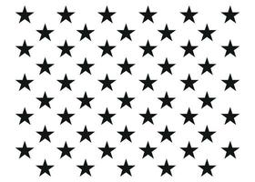 fünfzig sterne der usa-flagge. Vektor auf weißem Hintergrund. amerikanisches symbol. isoliert auf weißem Hintergrund.