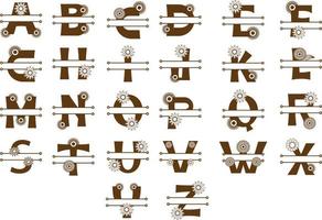 alfabet brev monogram design vektor