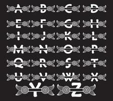 Alphabet-Buchstaben-Monogramm-Design vektor