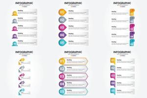 flaches Designset der Vektorillustrations-Infografiken für Werbebroschürenflieger und -zeitschrift vektor