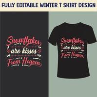 Winter-T-Shirt-Design vektor