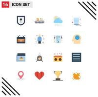 Stock Vector Icon Pack mit 16 Zeilenzeichen und Symbolen für Thanks Day Date Sun Calendar India Editable Pack mit kreativen Vektordesign-Elementen