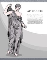 Aphrodite-Skizze-Weinlese-Vektor-Illustration vektor
