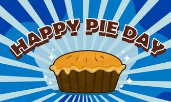 Happy National Pie Day, Vektorgrafik des National Pie Day gut für die Feier des National Pie Day. vektor