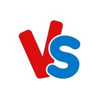 Vs einfacher Buchstabe Logo-Design, Buchstabe Vs Logo vektor