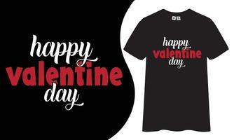 Happy Valentinstag T-Shirt-Design. vektor