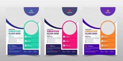 kreativa företagsföretag flyer broschyr mall design vektor