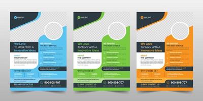 kreative Corporate Business Flyer Broschüre Vorlagendesign vektor