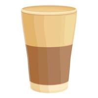 kalter kaffee trinken symbol cartoon vektor. Eiscafe vektor