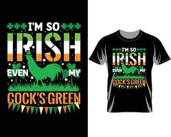 ich bin so irisch st patrick's day t-shirt design vektor