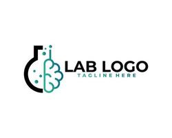 Wissenschaftslabor-Logo-Symbolvektor isoliert vektor