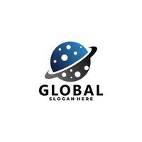 global vektor logotyp design isolerat