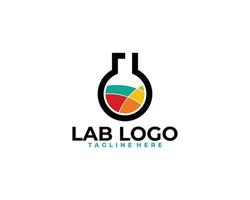 vetenskap labb logotyp ikon vektor isolerat