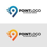 punkt logotyp vektor design isolerat