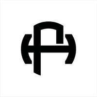 ph logotyp monogram design mall vektor