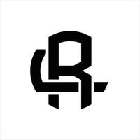 rl logotyp monogram design mall vektor