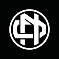 nd-Logo-Monogramm-Design-Vorlage vektor