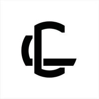 cl logotyp monogram design mall vektor