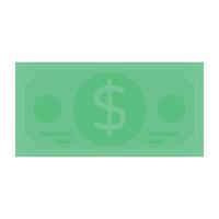 flaches Icon-Design eines Geldstapels vektor