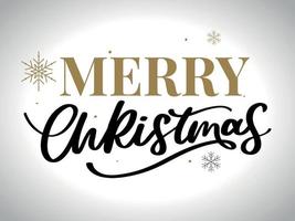 Frohe Weihnachten Hand Schriftzug Kalligrafie isoliert auf weißem Hintergrund. Vektor-Feiertags-Illustrationselement. frohe weihnachten skript kalligrafie vektor