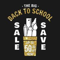 Super Back to School Sale Design vektor